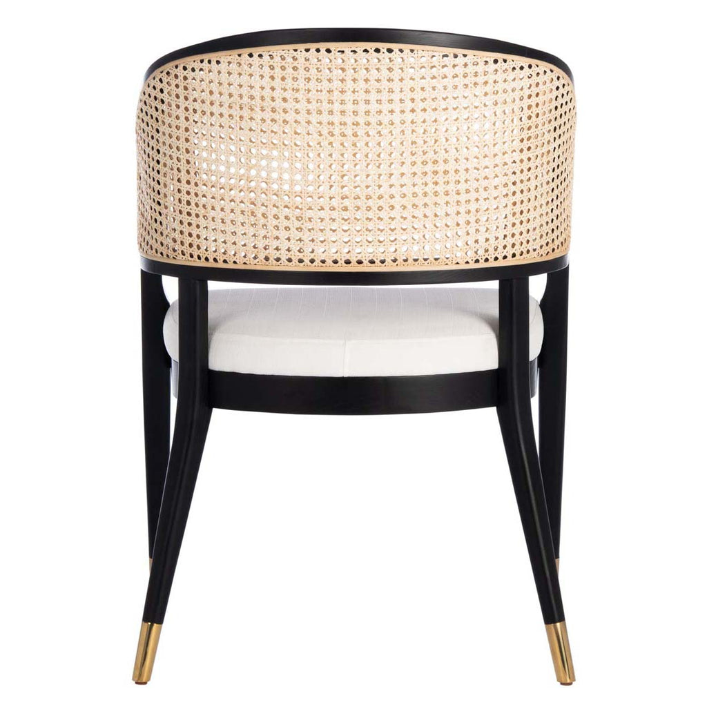 Safavieh Couture Rogue Rattan Dining Chair - Black / Natural