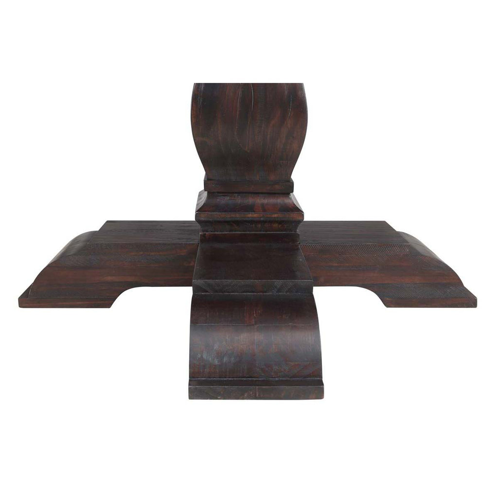 Safavieh Jasmyn Round Wood Dining Table - Dark Walnut