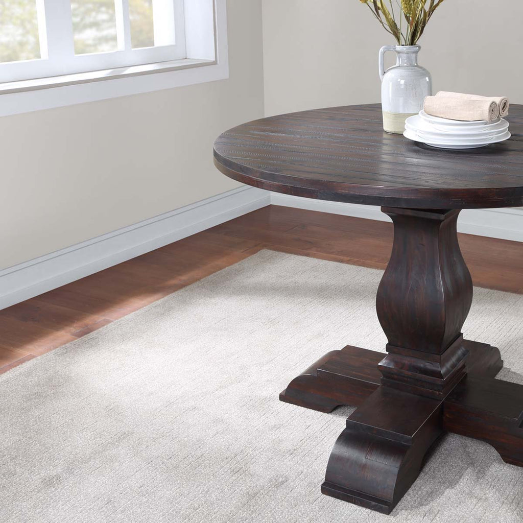 Safavieh Jasmyn Round Wood Dining Table - Dark Walnut