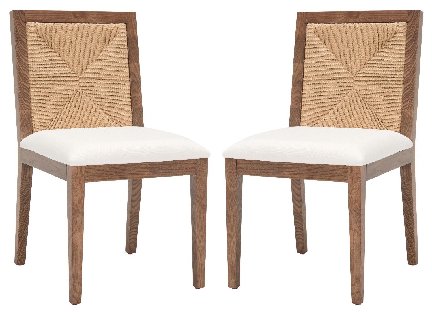 Woven dining 2024 chair set