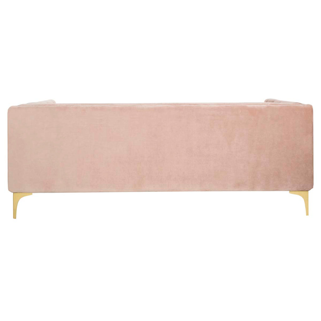 Safavieh Couture Florentino Tufted Sofa - Pale Mauve