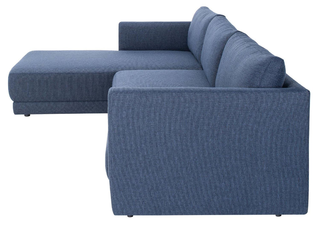 Safavieh Couture Ludovic Contemporary Sofa - Dark Blue