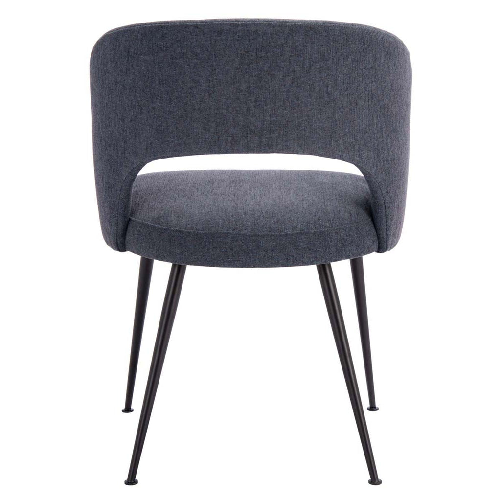 Safavieh Couture Cromwell Mid Century Dining Chair - Navy / Black