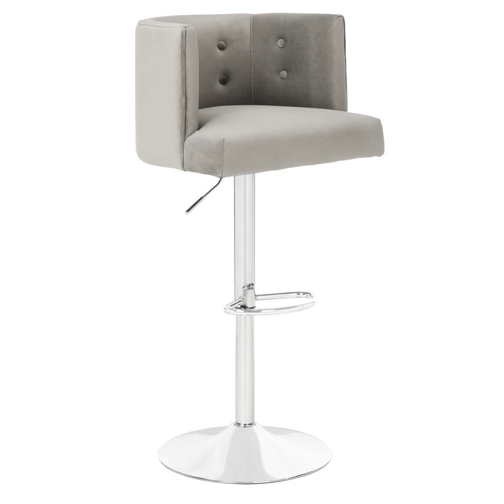 Safavieh Couture Zayna Adjustable Barstool - Light Gray