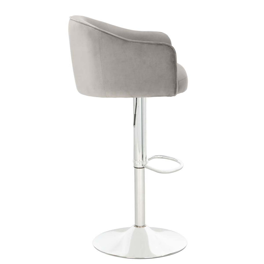 Safavieh Couture Ellsworth Adjustable Barstool - Light Gray