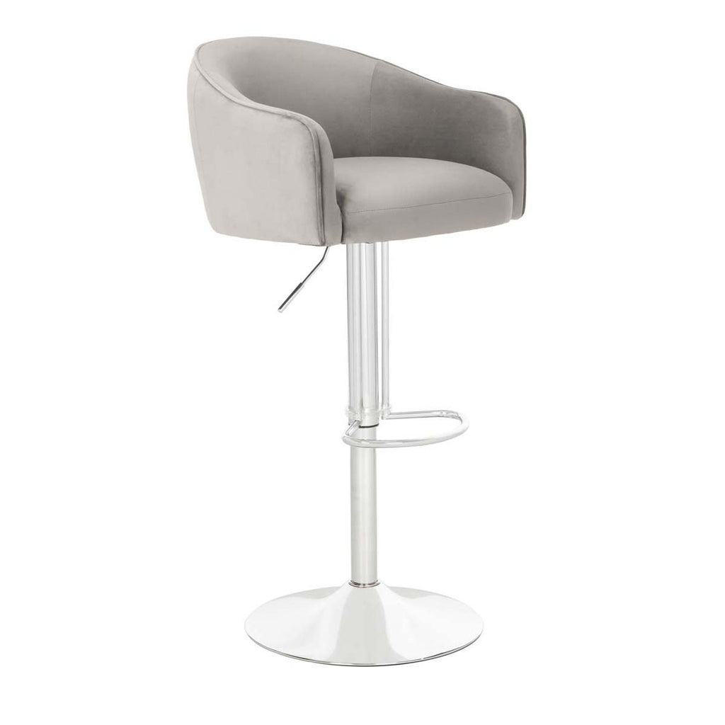 Safavieh Couture Ellsworth Adjustable Barstool - Light Gray