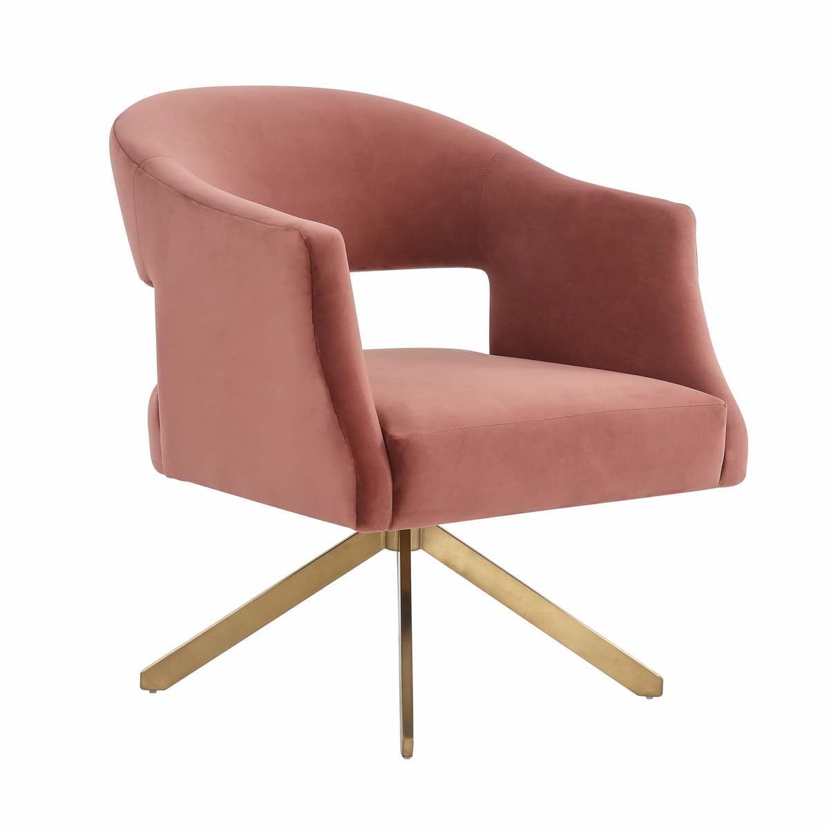 Rose gold deals swivel chair