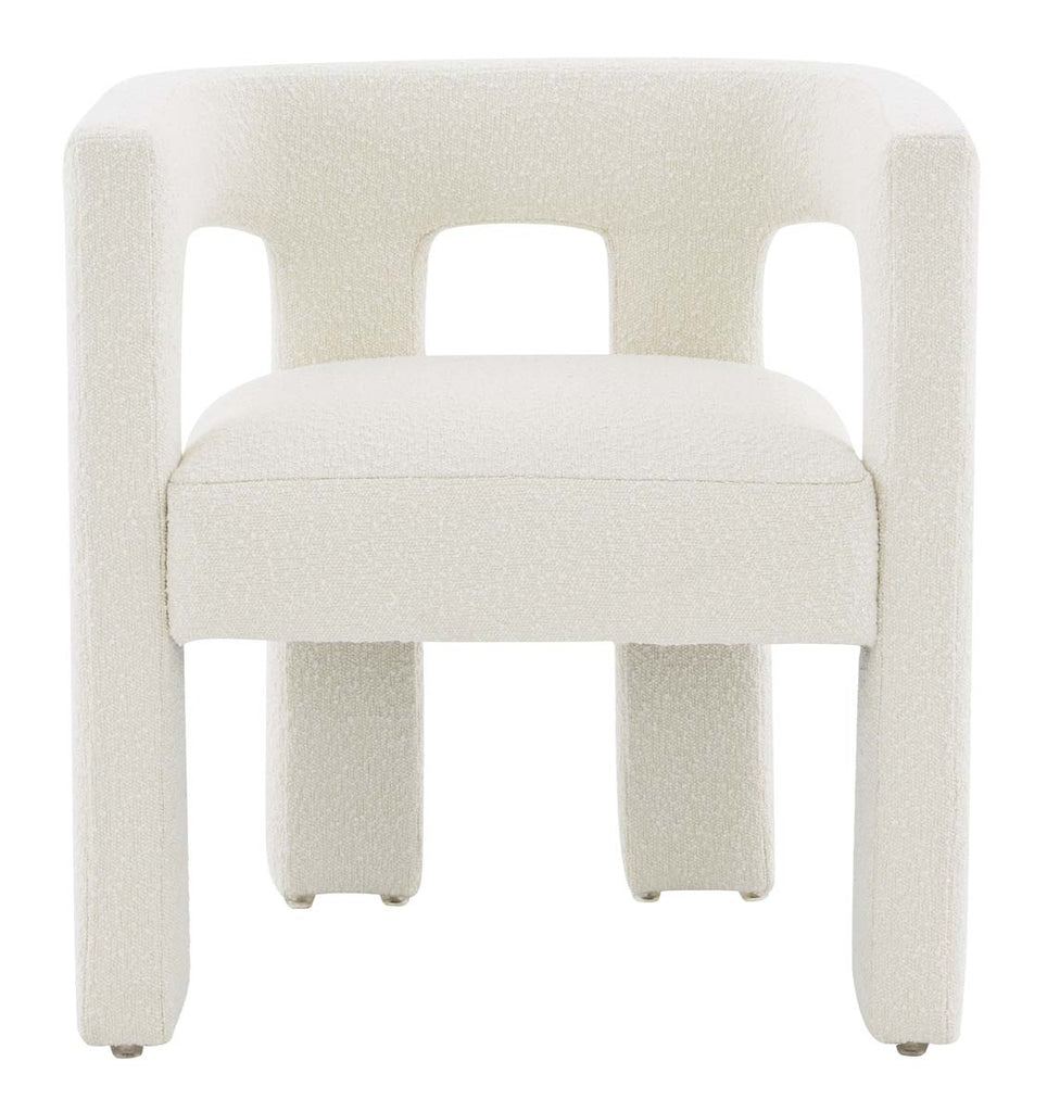 Safavieh Couture Deandre Contemporary Boucle Dining Chair - Ivory