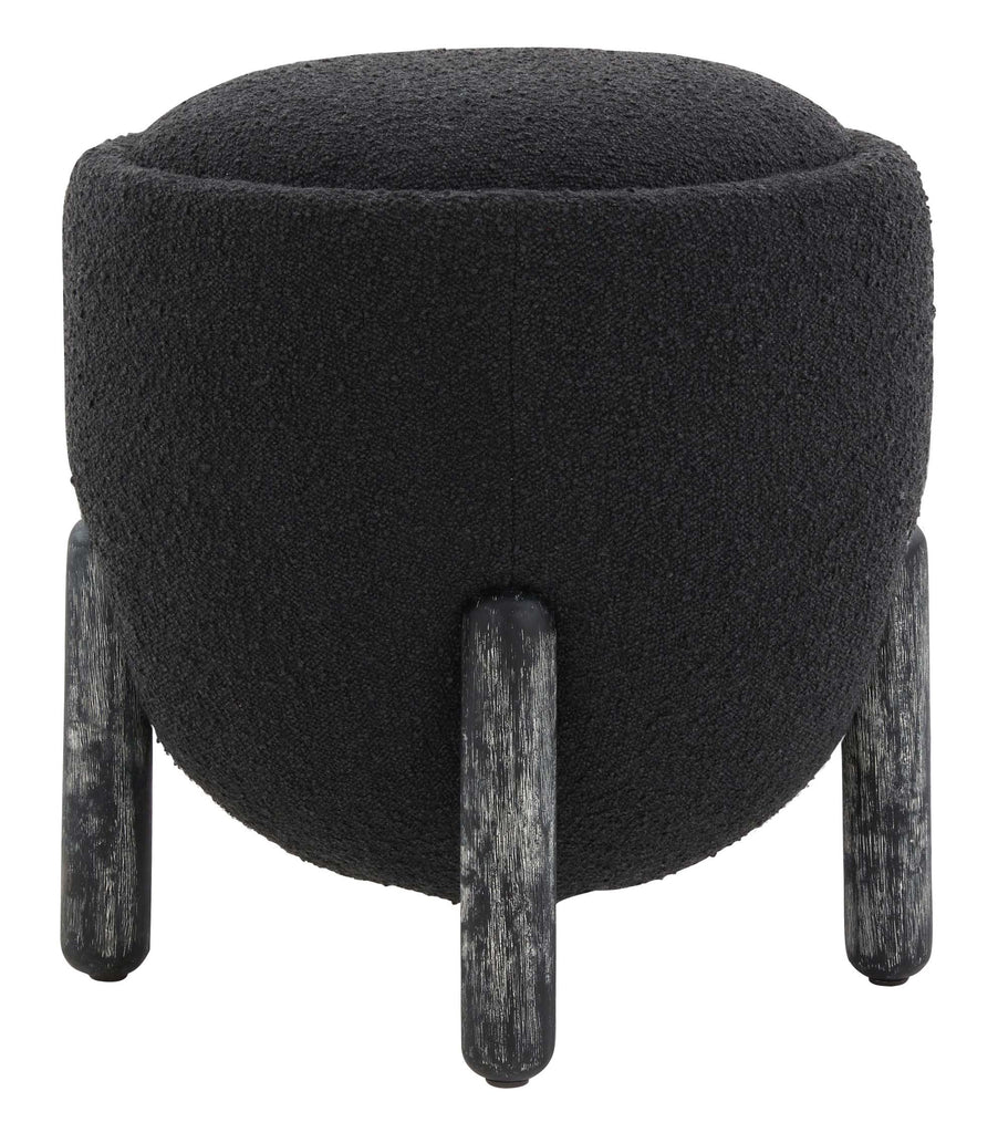 Safavieh Couture Clarabella Boucle Ottoman - Black