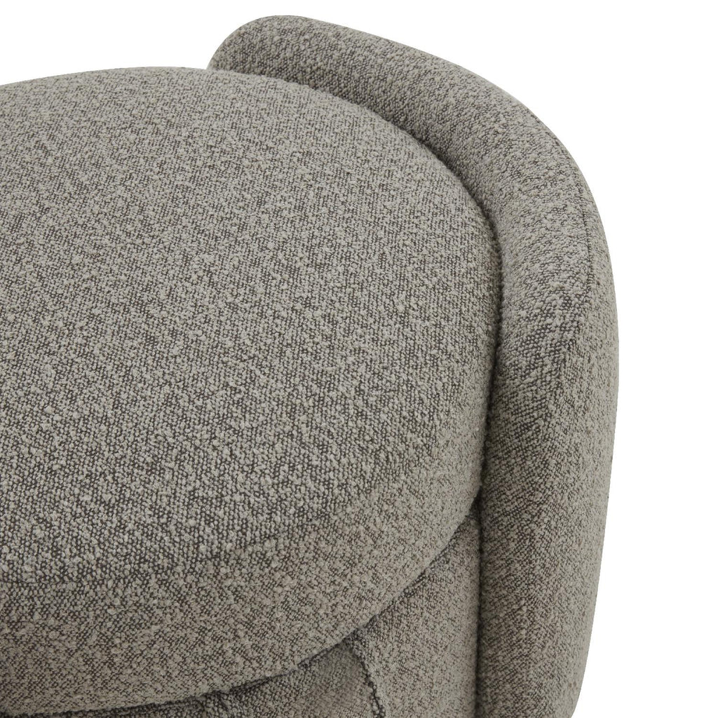 Safavieh Couture Danianna Boucle Ottoman - Light Brown