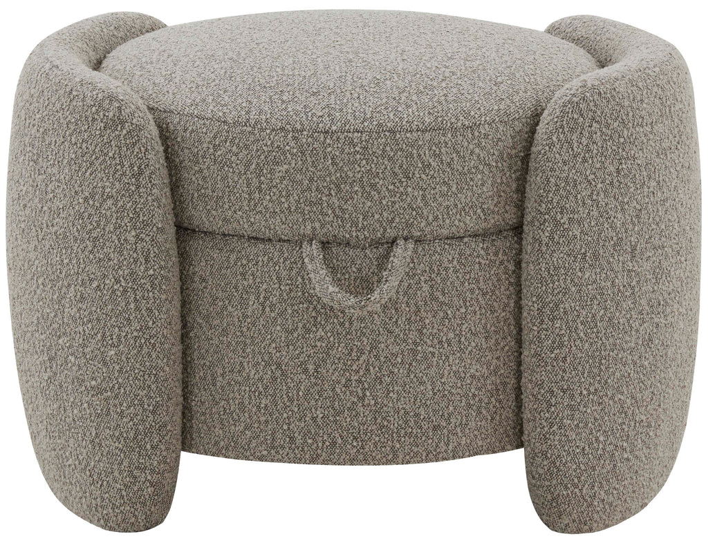 Safavieh Couture Danianna Boucle Ottoman - Light Brown