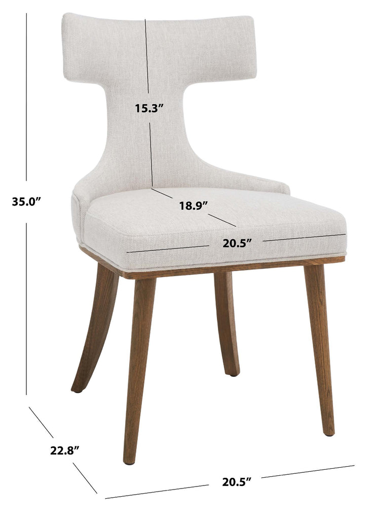 Safavieh Couture Krisalyn Linen Dining Chair - Taupe