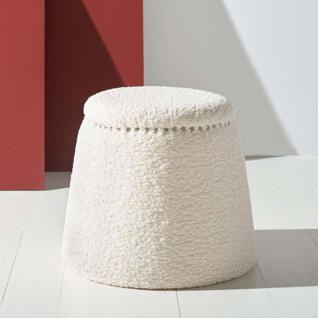 Safavieh Couture Ellerose Ottoman - Ivory
