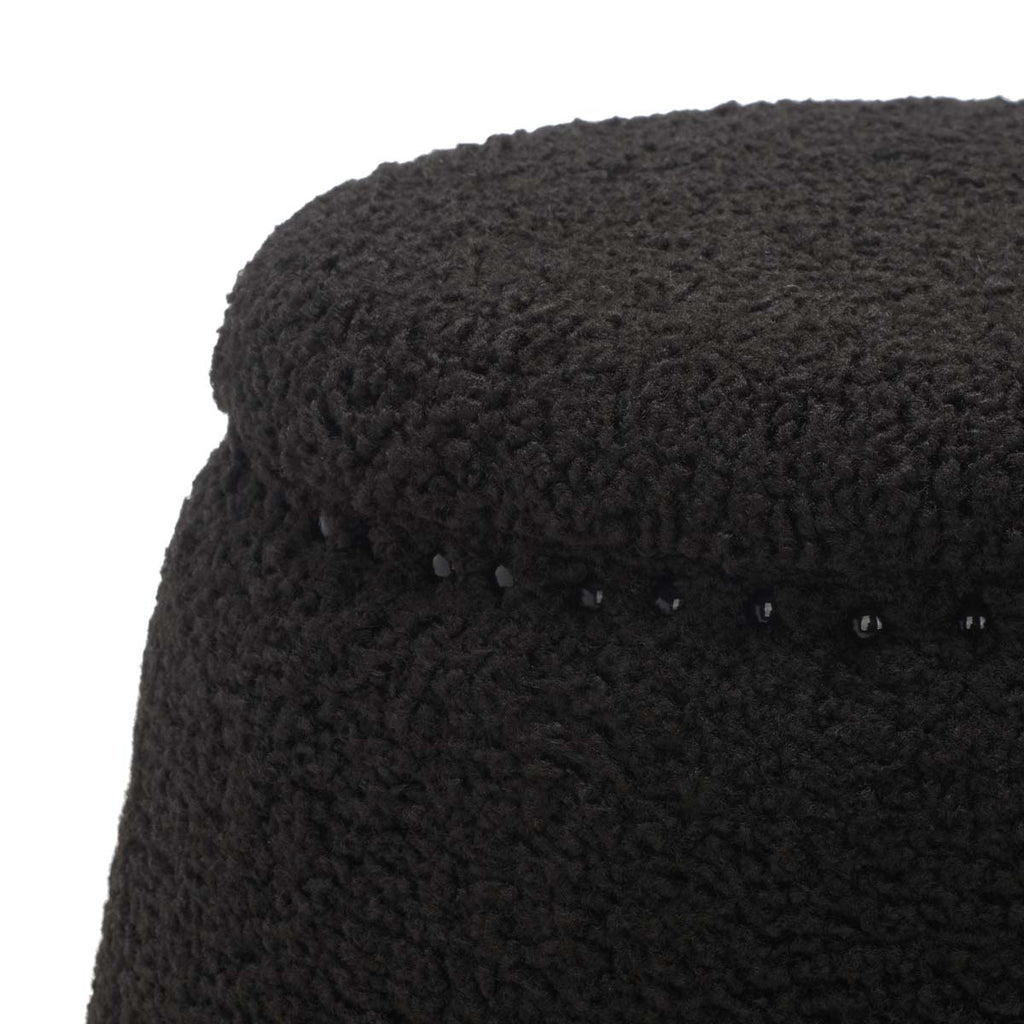 Safavieh Couture Ellerose Ottoman - Black