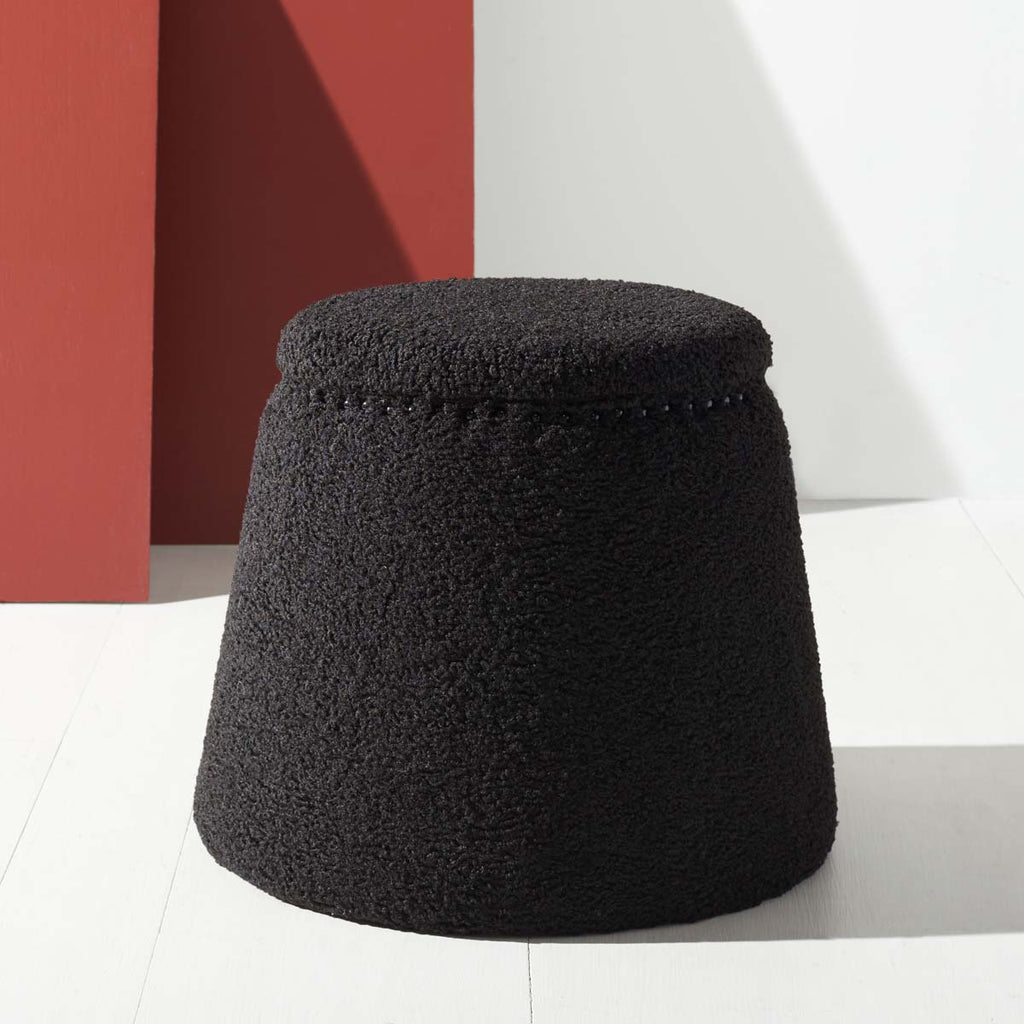 Safavieh Couture Ellerose Ottoman - Black