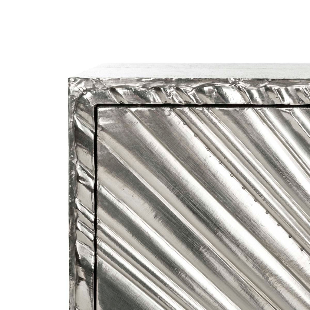 Safavieh Couture Sylas Sunburst 3-Door Sideboard - Silver
