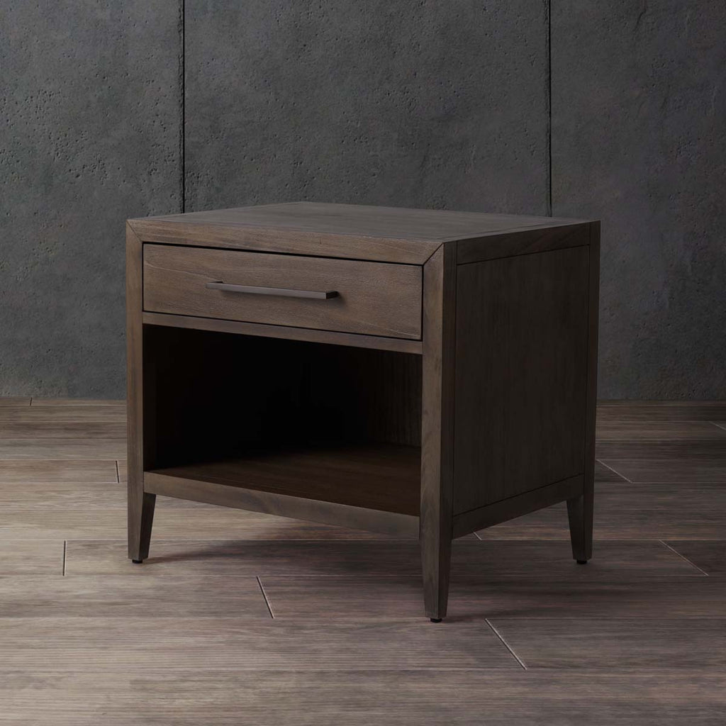 Safavieh Ariella 1 Drawer Wood Nightstand - Light Brown