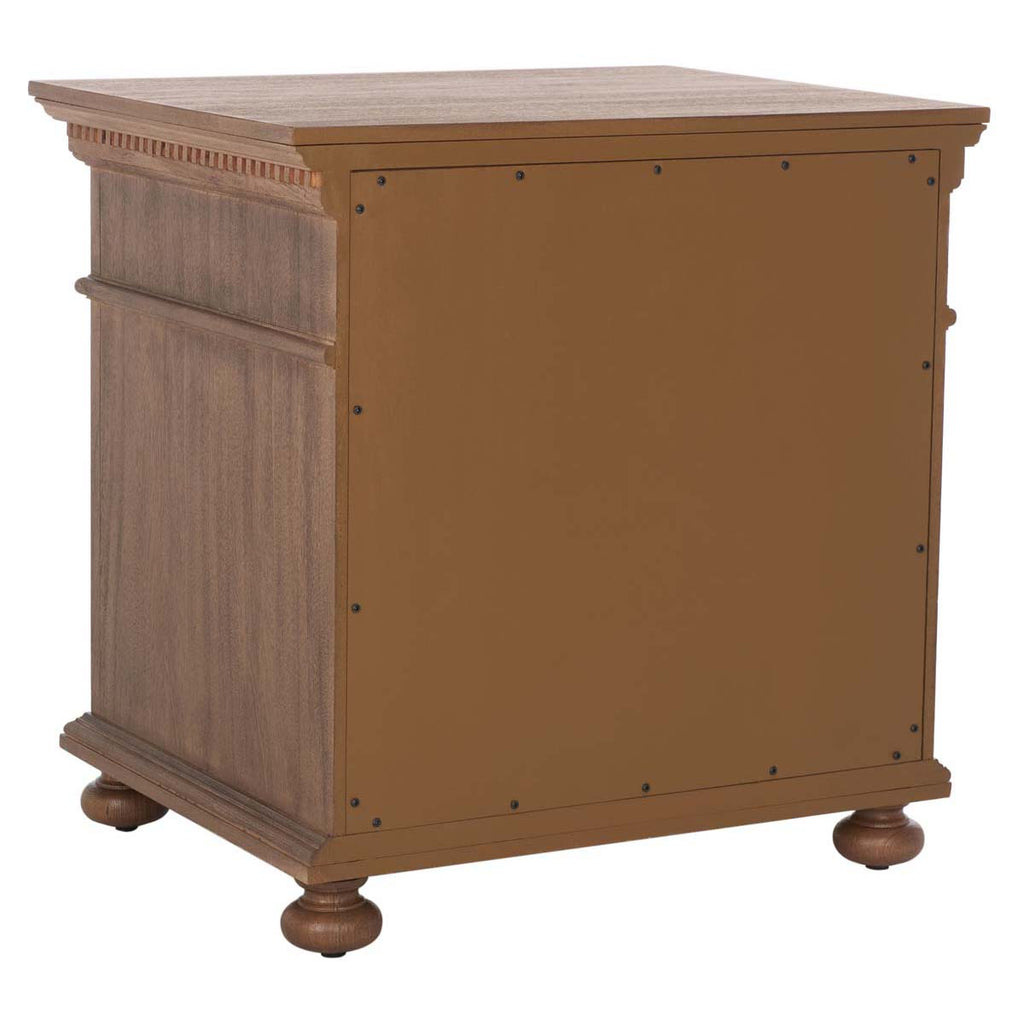 Safavieh Allisyn 3 Drawer Wood Nightstand - Brown