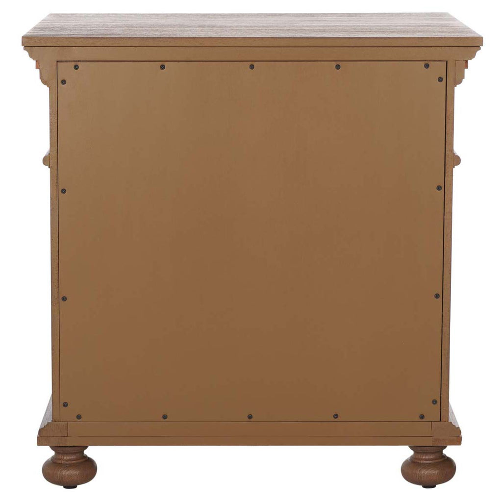 Safavieh Allisyn 3 Drawer Wood Nightstand - Brown