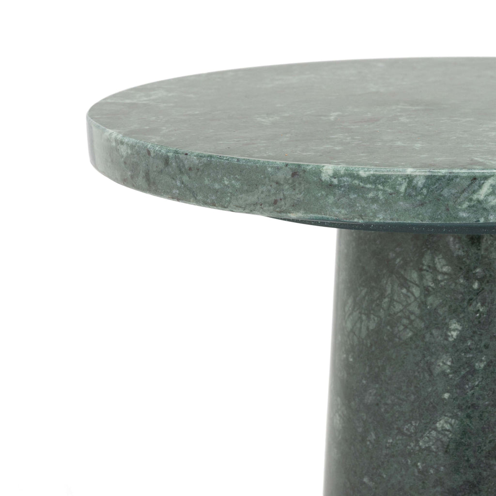 Safavieh Couture Valentia Round Marble Accent Table -  Green