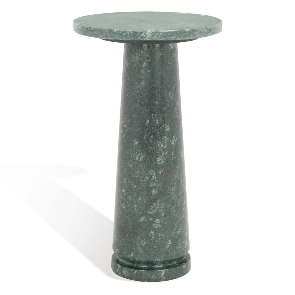 Safavieh Couture Valentia Round Marble Accent Table -  Green