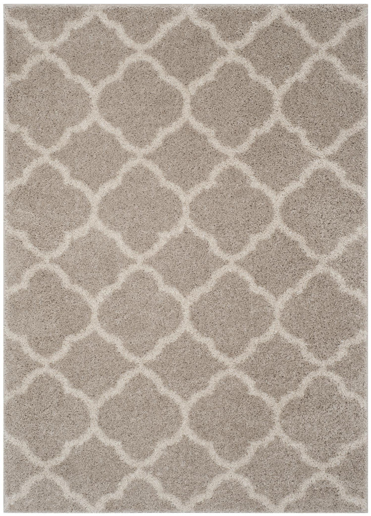 Geometric Area Rug, SG168F, 120 X 180 cm in Light Grey / Ivory