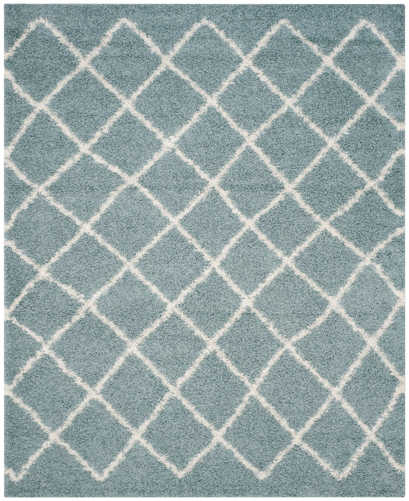 Safavieh Dallas Shag Rug Collection SGD258C - Seafoam / Ivory