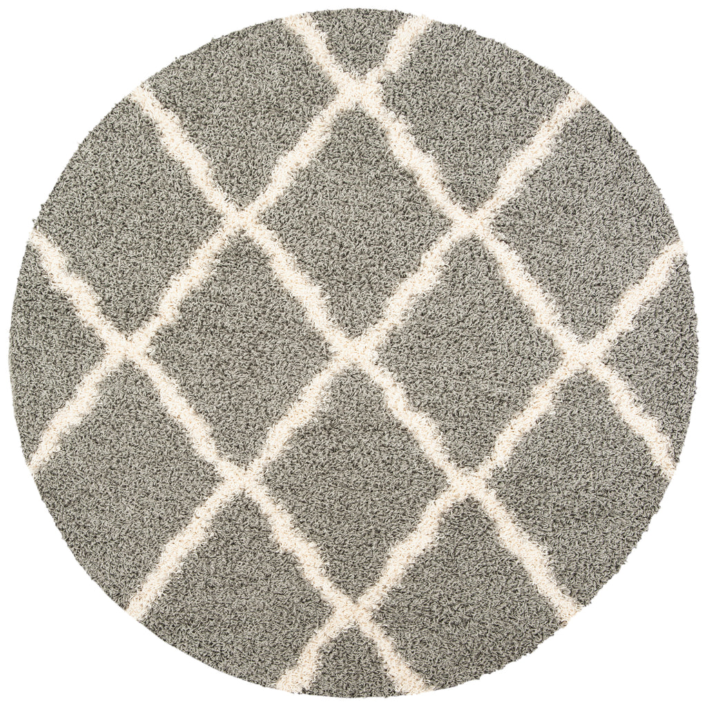 Safavieh Dallas Shag Rug Collection SGDS257G - Grey / Ivory