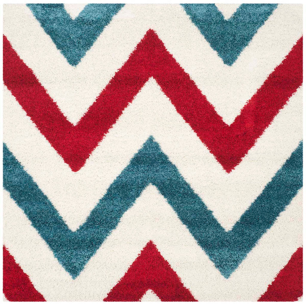 Safavieh Sgk-Shag Kids Rug Collection SGK564B - Ivory / Red