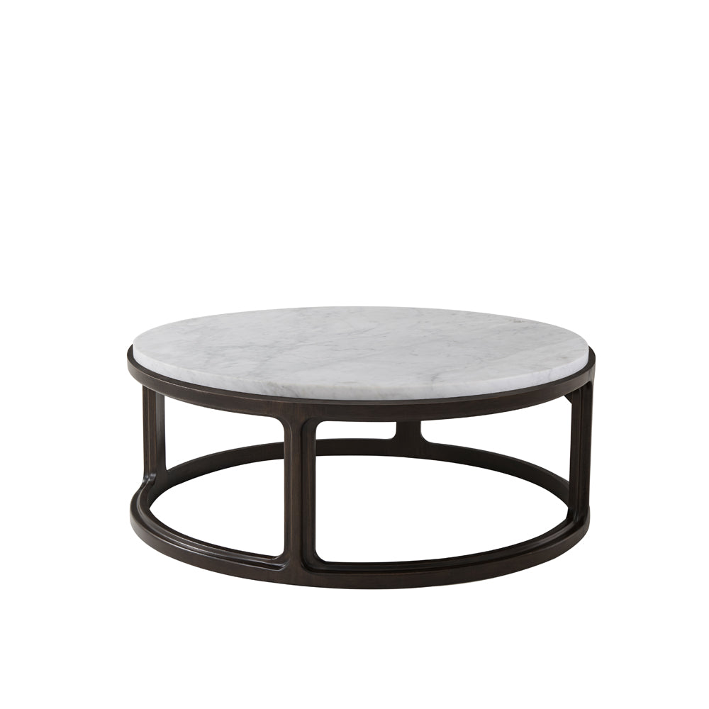 Inherit Round Marble Cocktail Table | Theodore Alexander - SLD51027