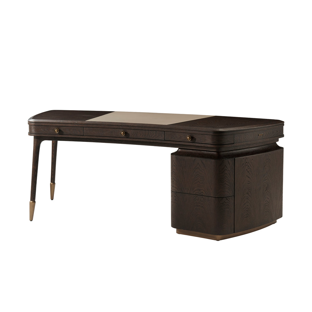 Legacy Pedestal Desk | Theodore Alexander - SLD71003.0CPB