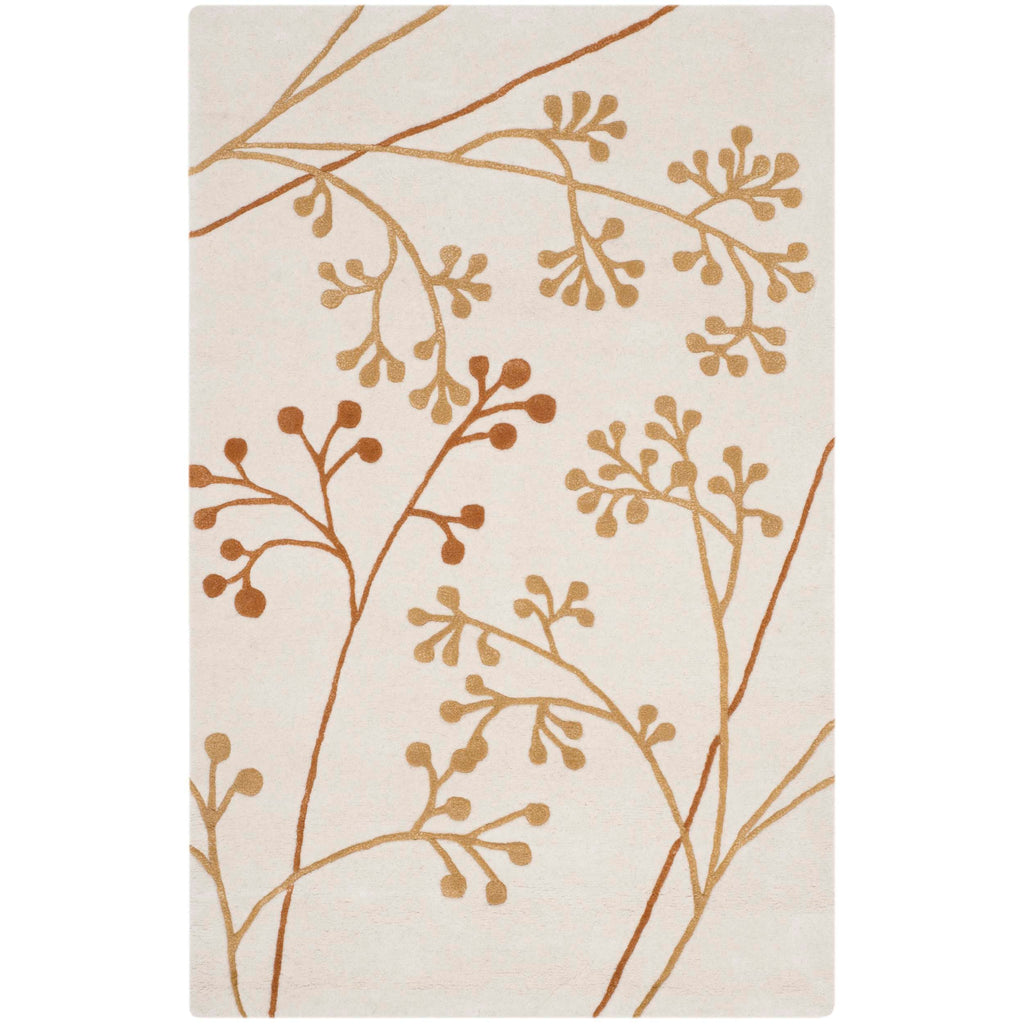 Safavieh Soho Rug Collection: SOH305B - Ivory / Orange