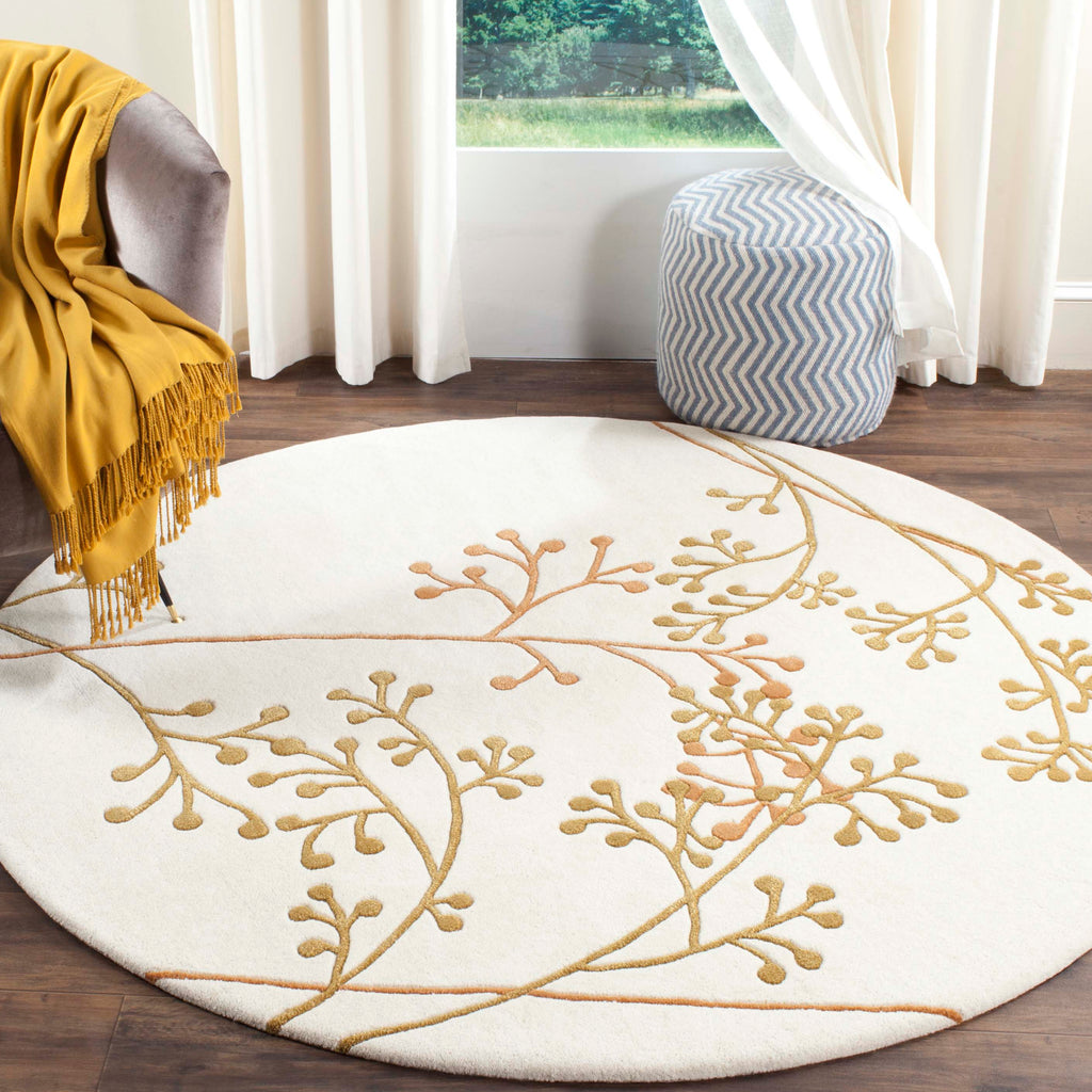 Safavieh Soho Rug Collection: SOH305B - Ivory / Orange