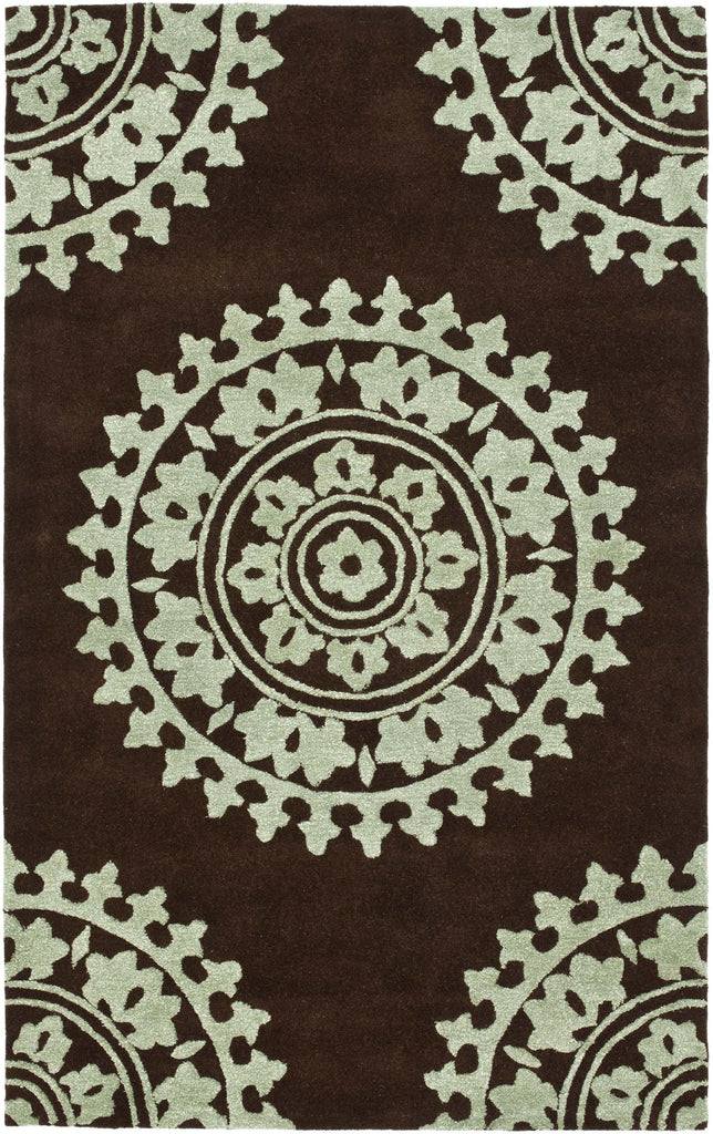 Pattern Area Rug, SOH732C, 160 X 230 cm in Brown / Teal