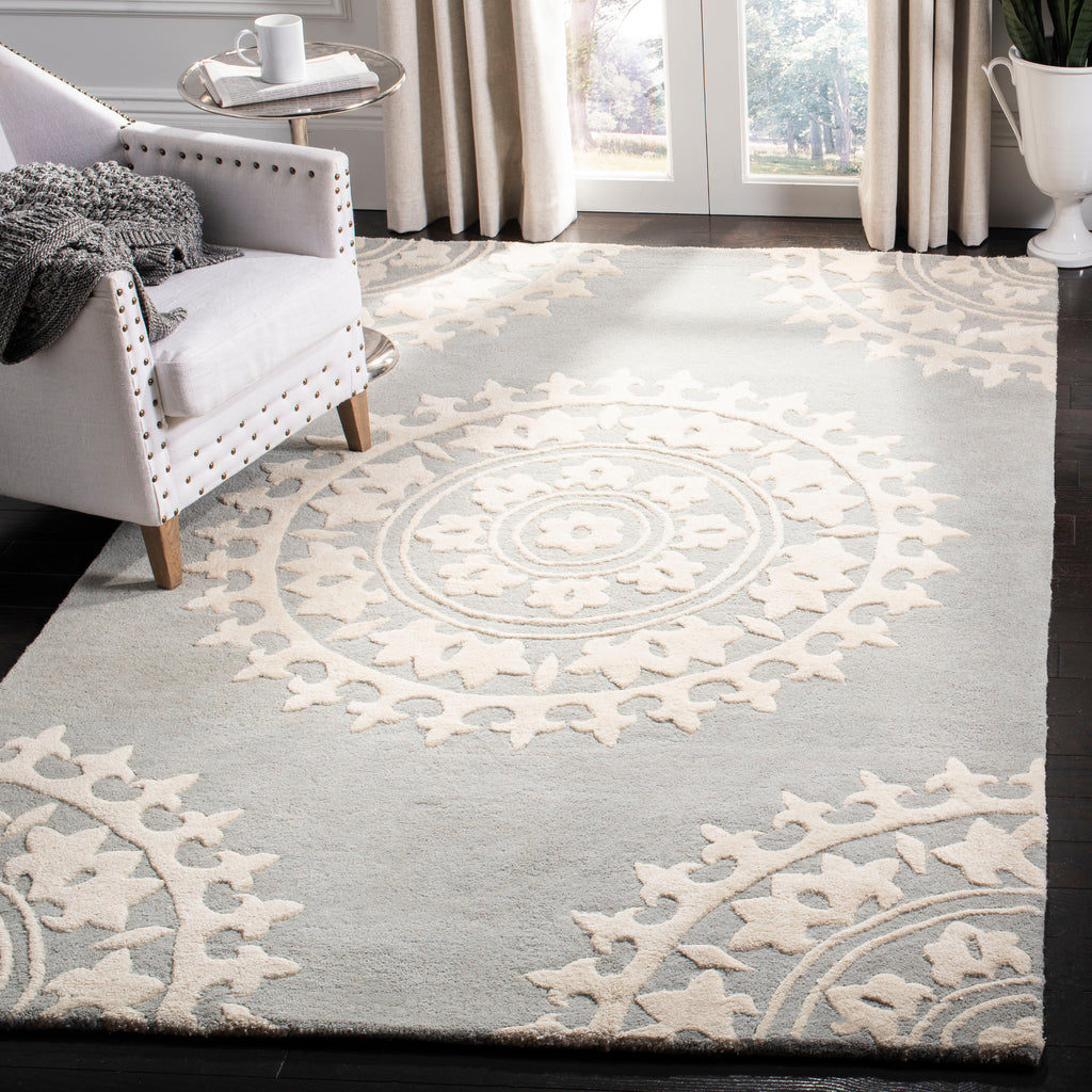 Pattern Area Rug, SOH732K, 160 X 230 cm in Light Grey / Ivory