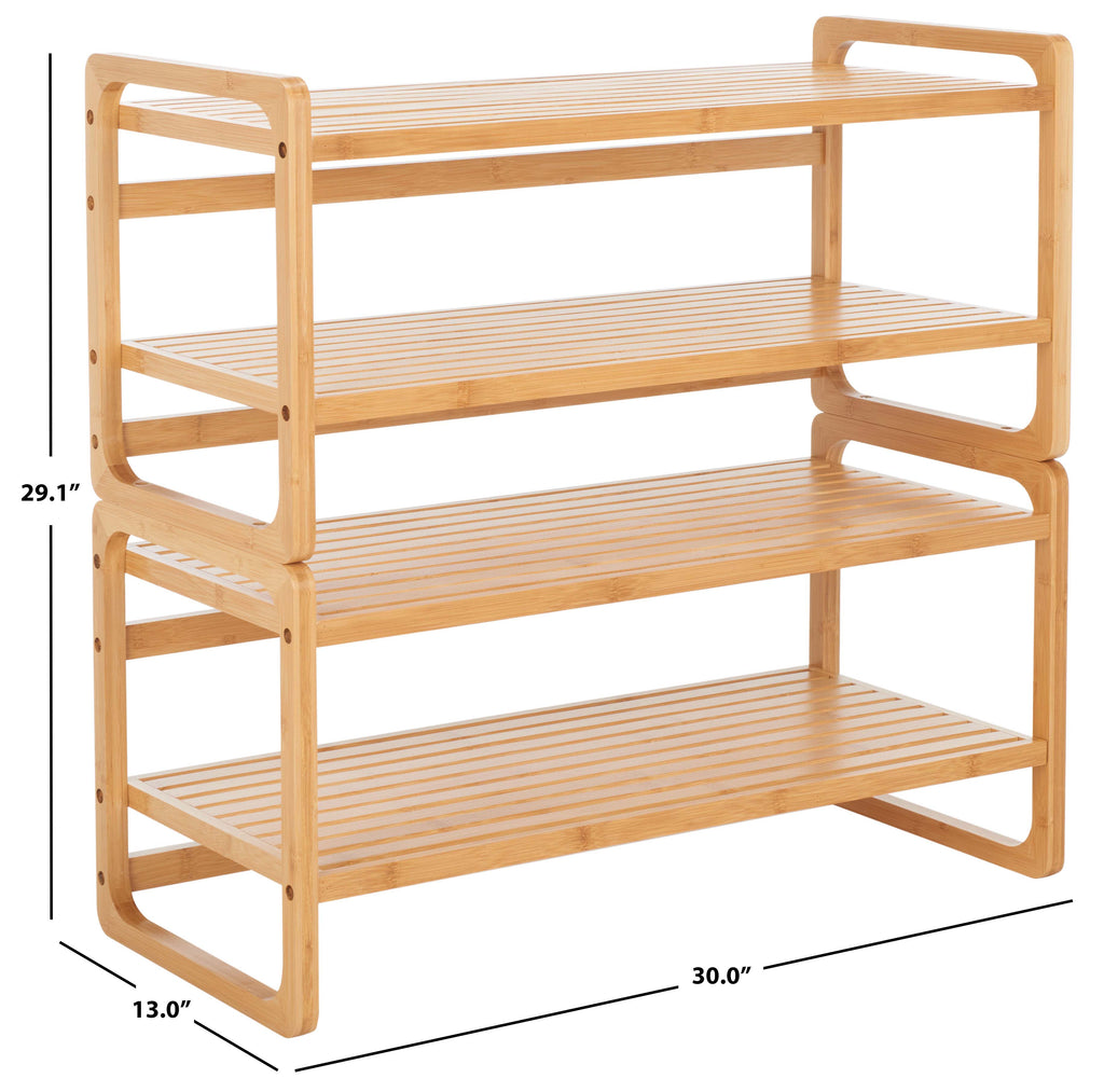 Safavieh Vallis Shoe Rack - Natural