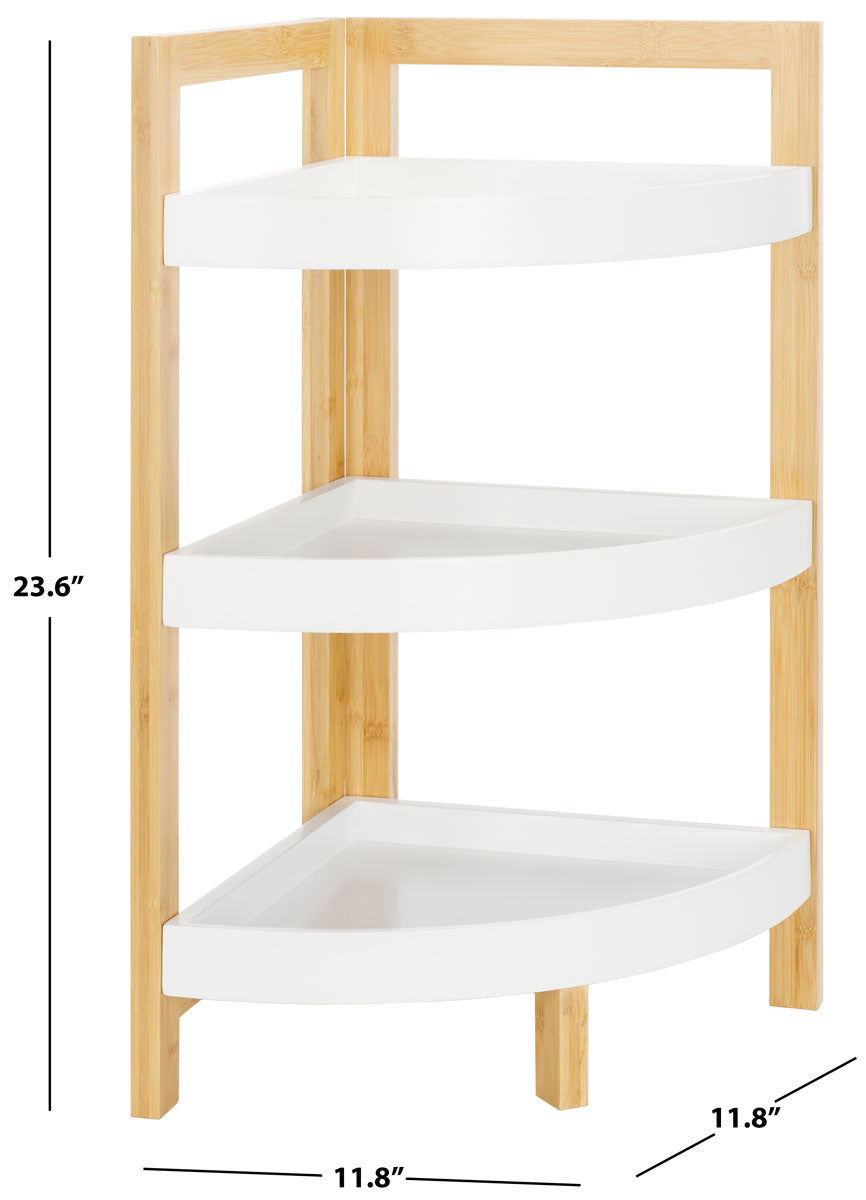 BAMBOO 3-TIER CORNER SHELF