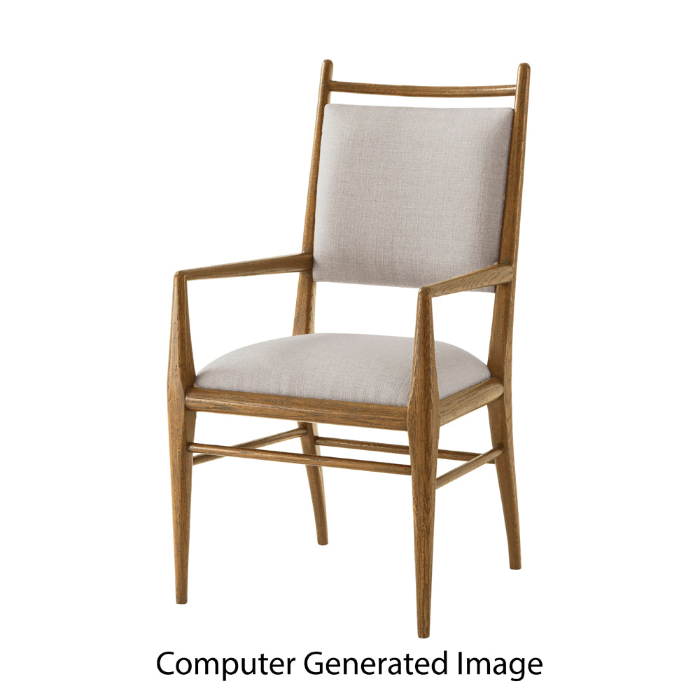 Nova Dining Arm Chair II | Theodore Alexander - TAS41024.1BYB