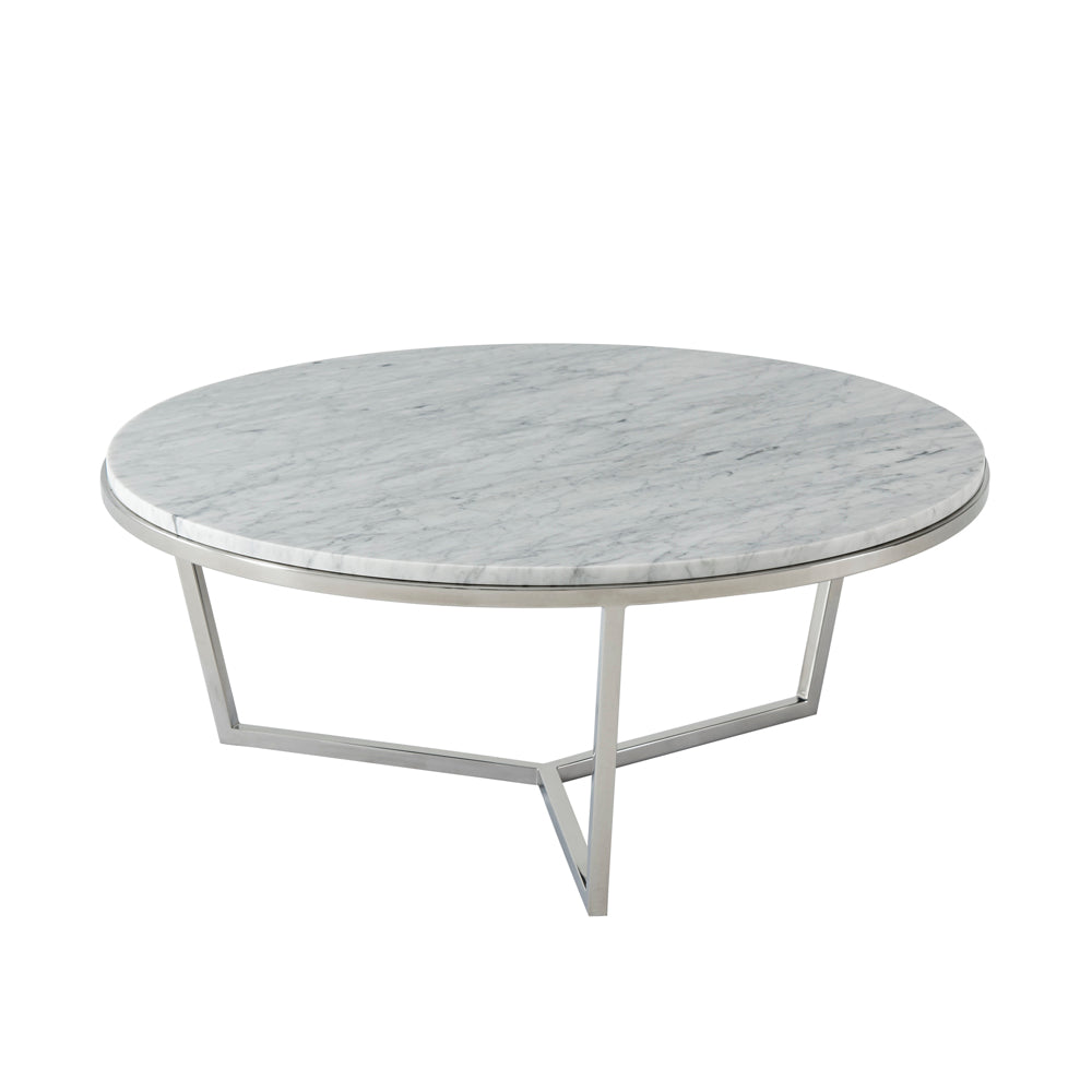 Small Fisher Round Cocktail Table (Marble) | Theodore Alexander - TAS51035.C095