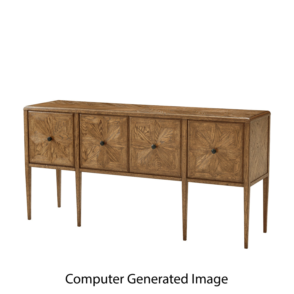 Nova Four Door Rectangular Credenza | Theodore Alexander - TAS61043.C253