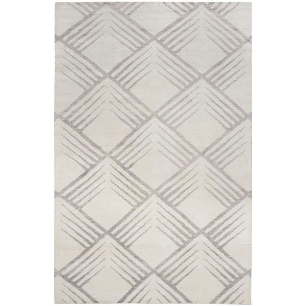 Safavieh Tibetan Rug Collection TB424A - Ivory / Silver