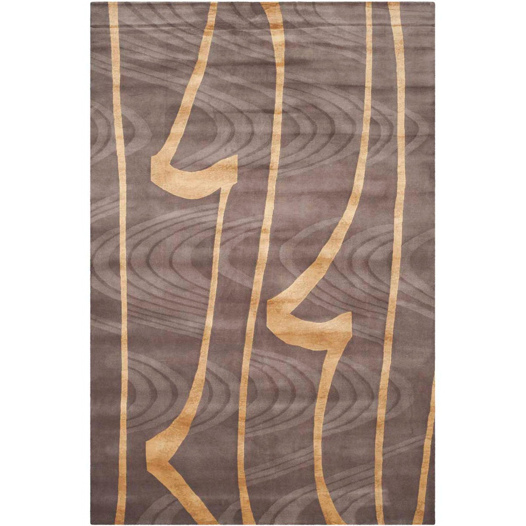 Safavieh Tibetan Rug Collection TB429A - Brown / Gold