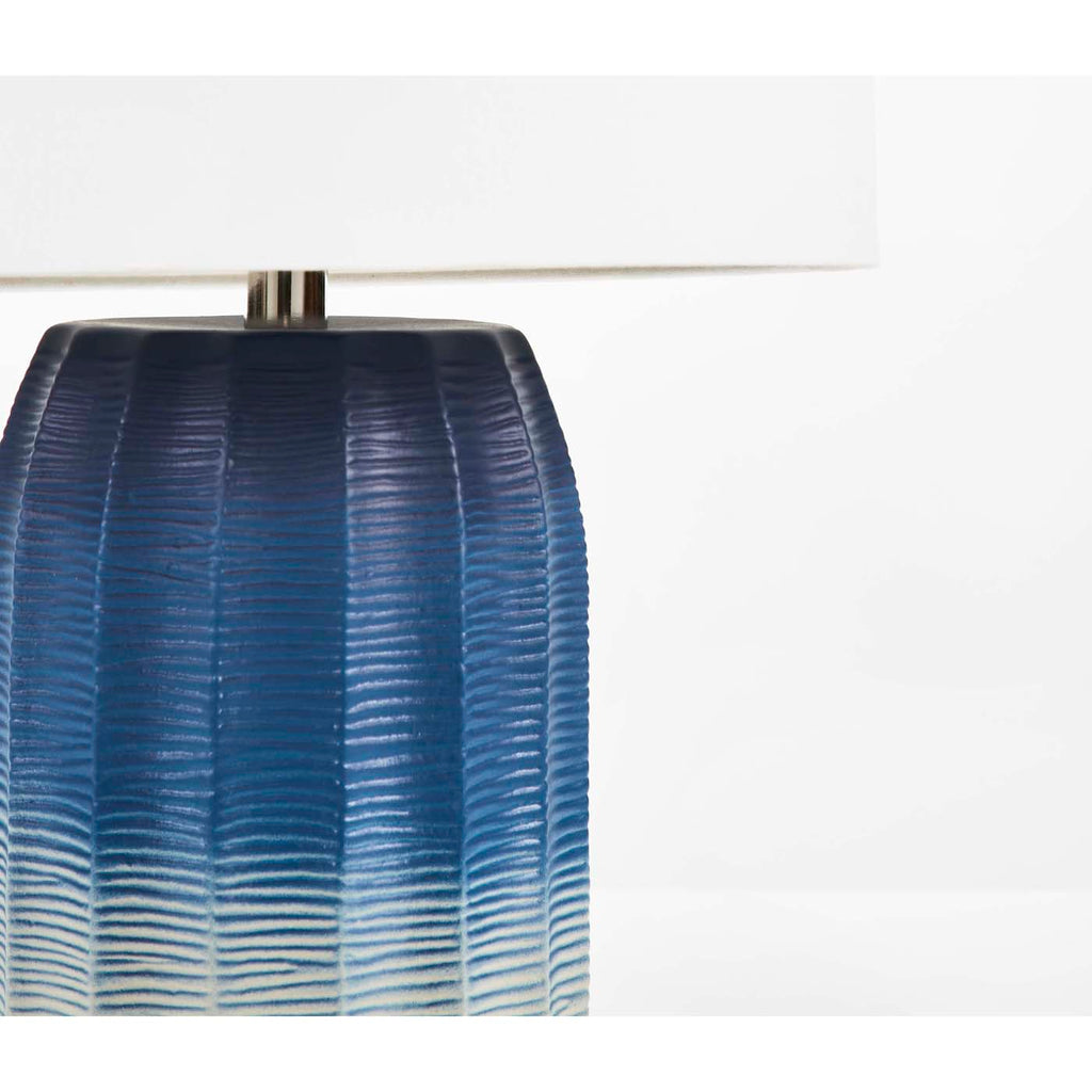 Adley Table Lamp  | Safavieh - TBL2001 - Blue/White