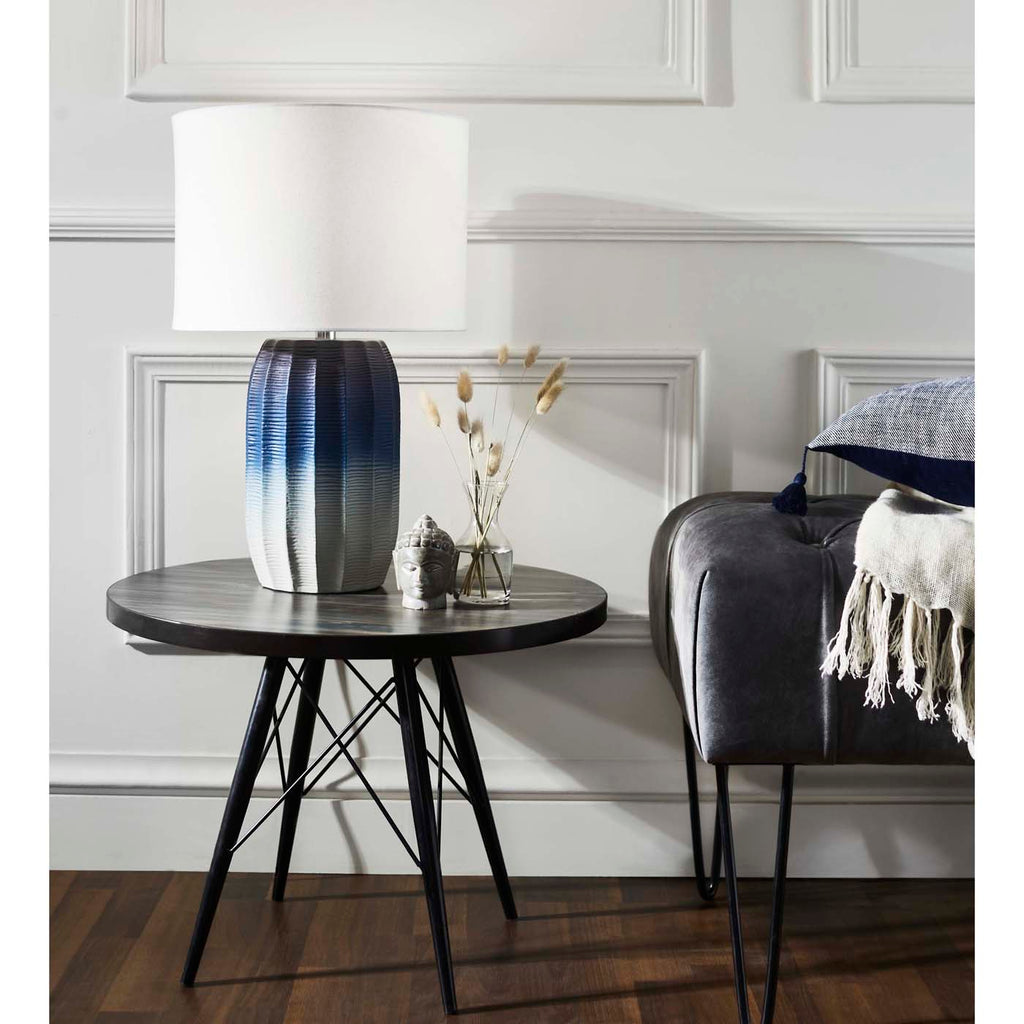 Adley Table Lamp  | Safavieh - TBL2001 - Blue/White