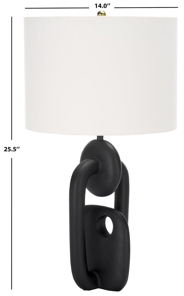 Syrah 25.5 Inch Table Lamp  | Safavieh - TBL2010 - Black