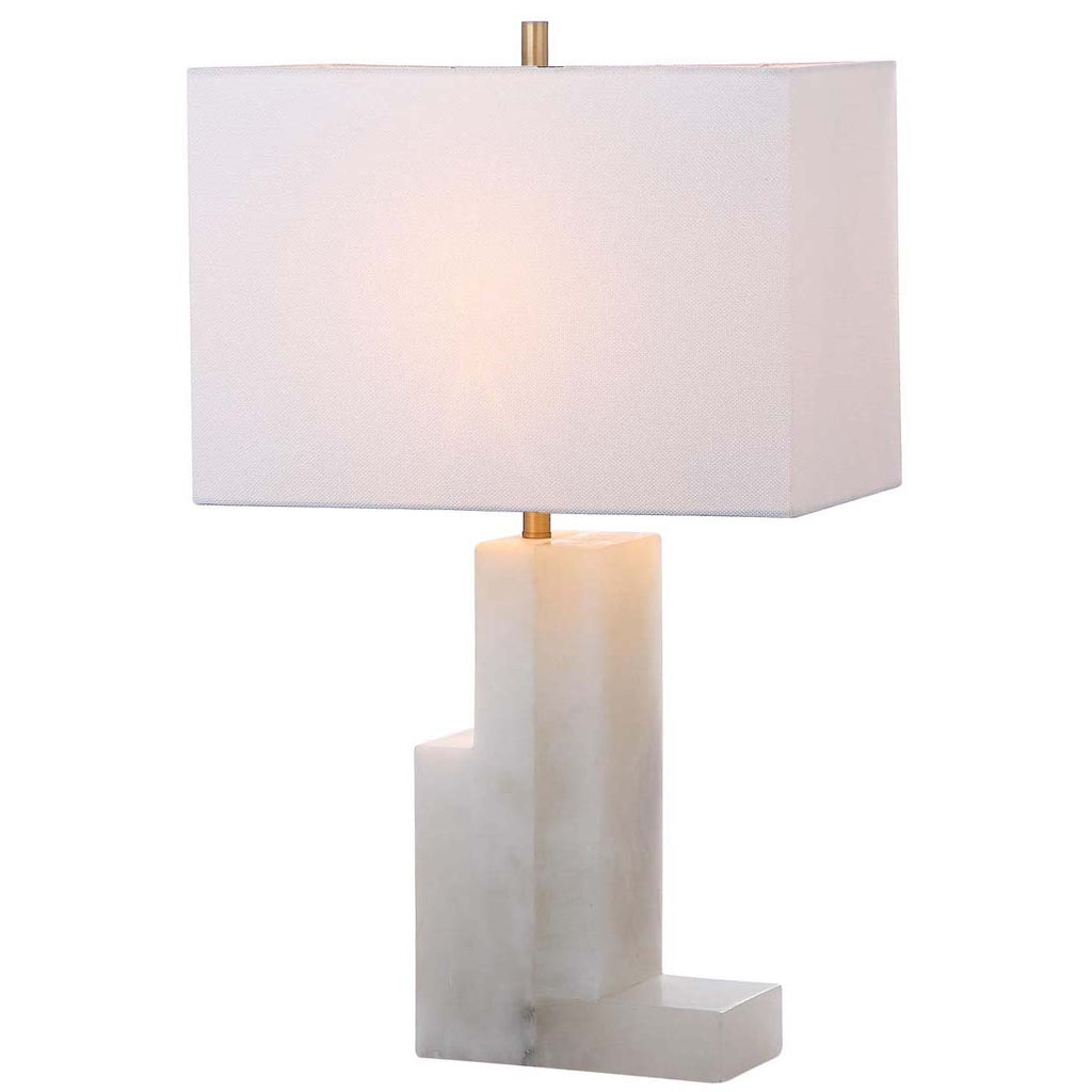 Safavieh Cora Alabaster 27.75 Inch H Table Lamp -White