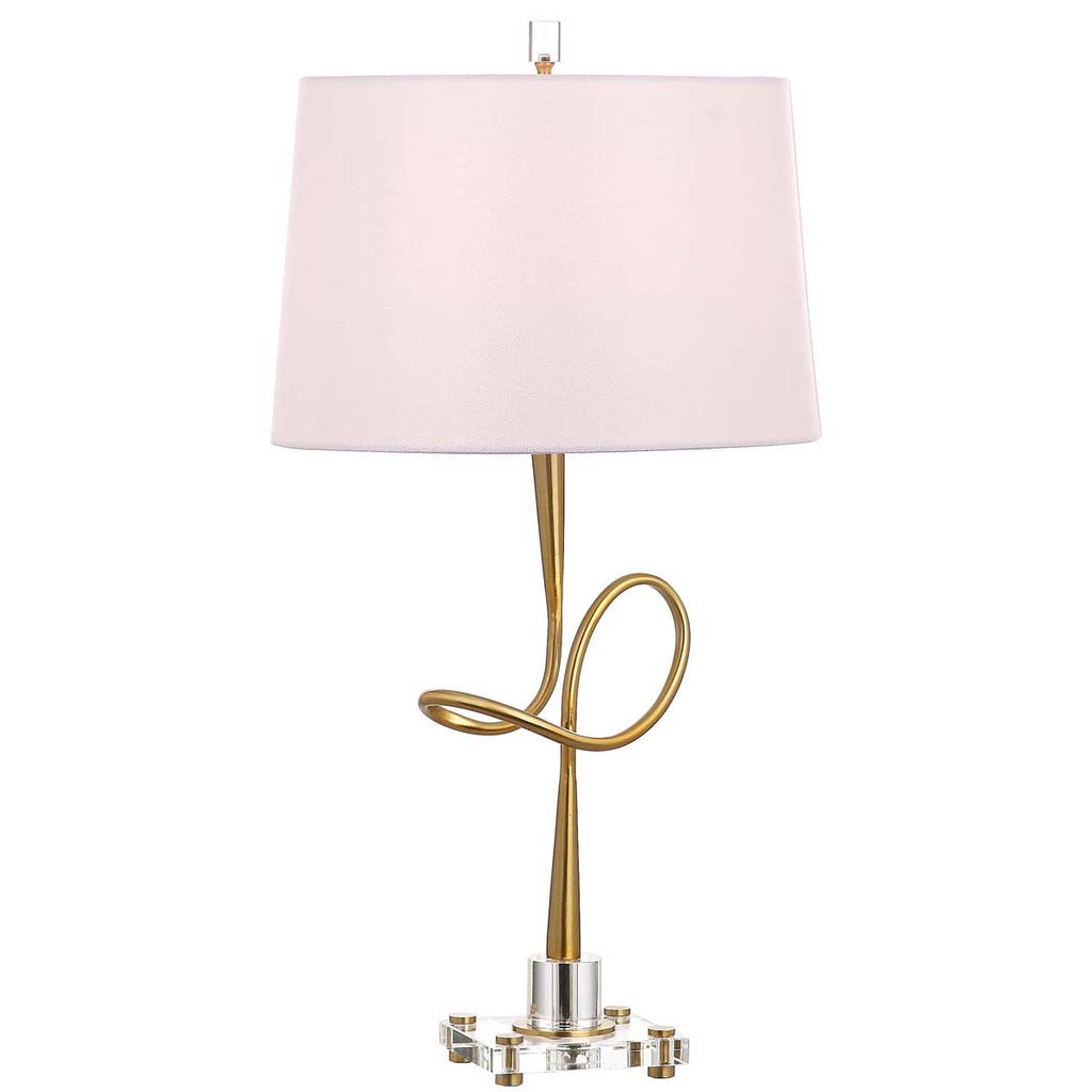 Safavieh Hensley 30.25 Inch H Table Lamp -Gold/Clear