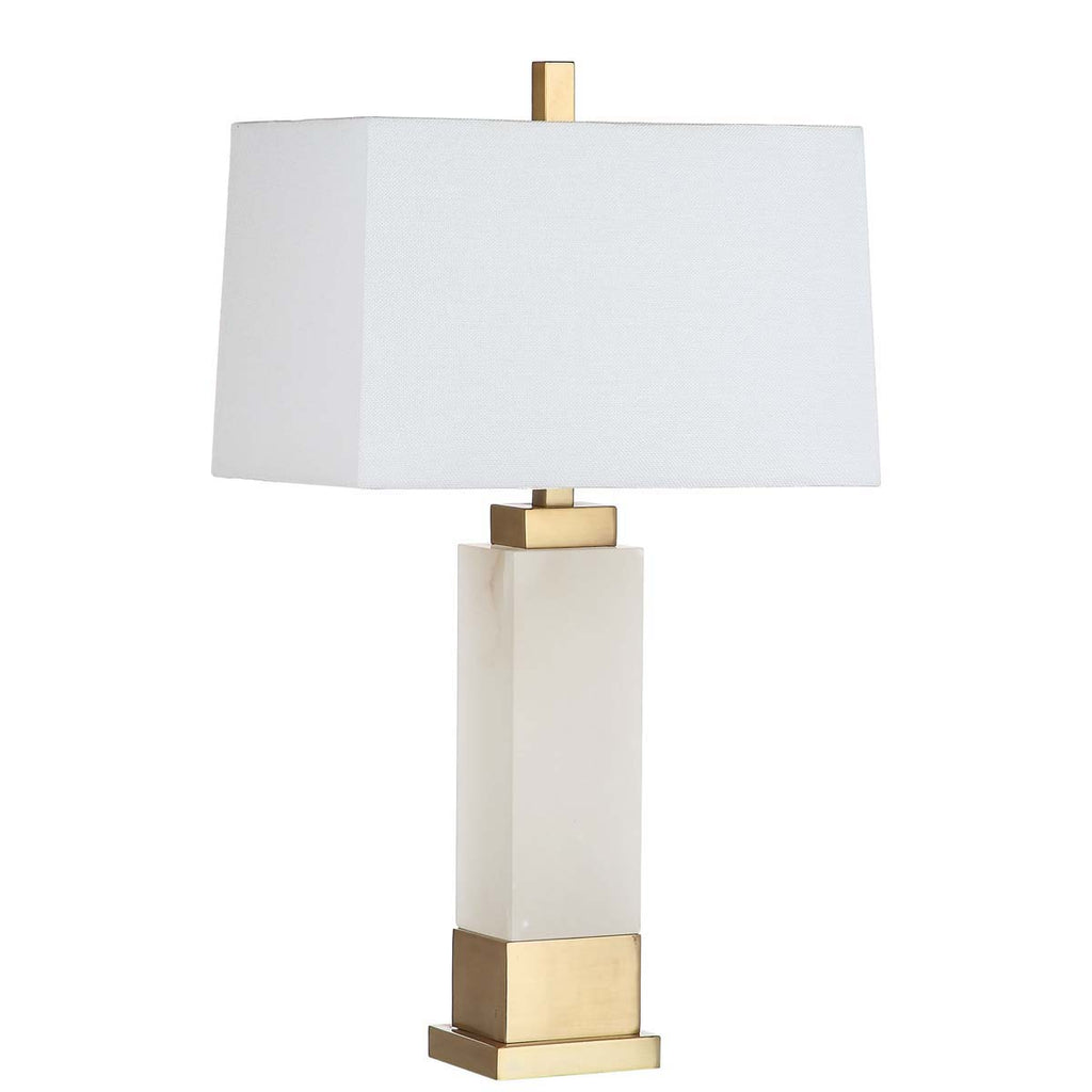 Safavieh Rozella Alabaster 29.5 Inch H Table Lamp -White/Gold