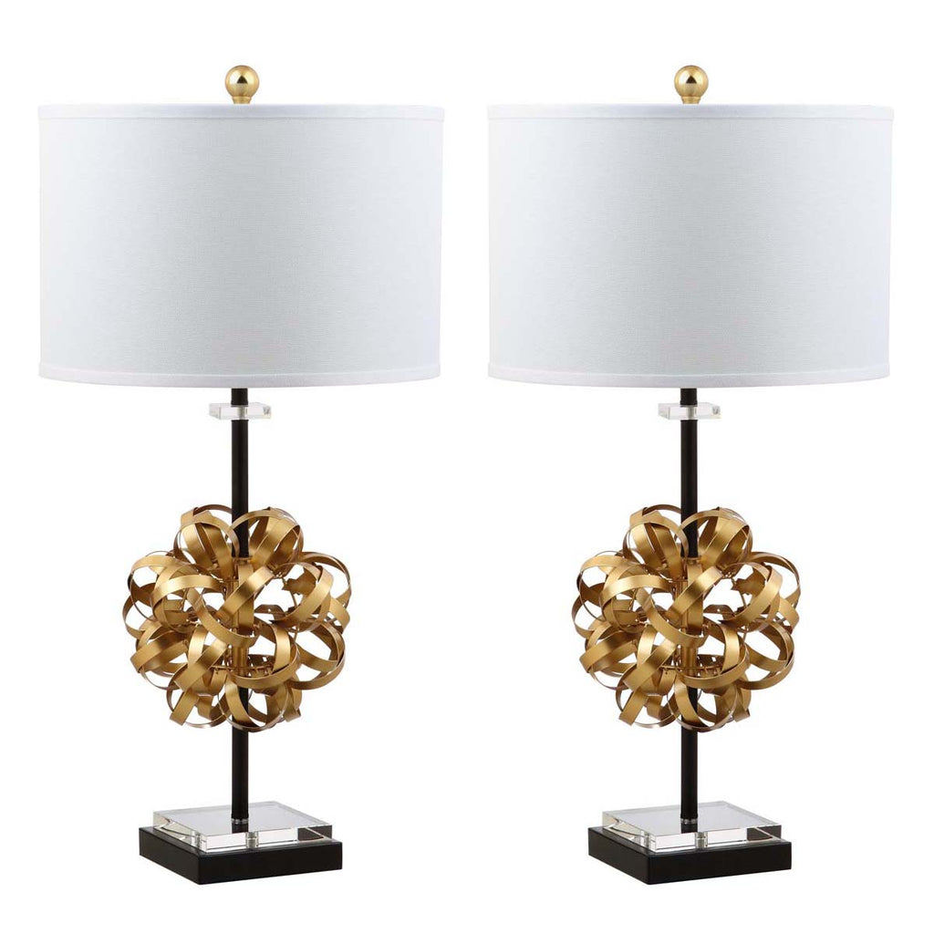 Safavieh Lionel Table Lamp-Gold/Black (Set of 2)