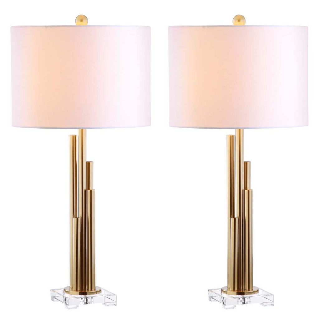 Safavieh Hopper Table Lamp-Brass Gold (Set of 2)